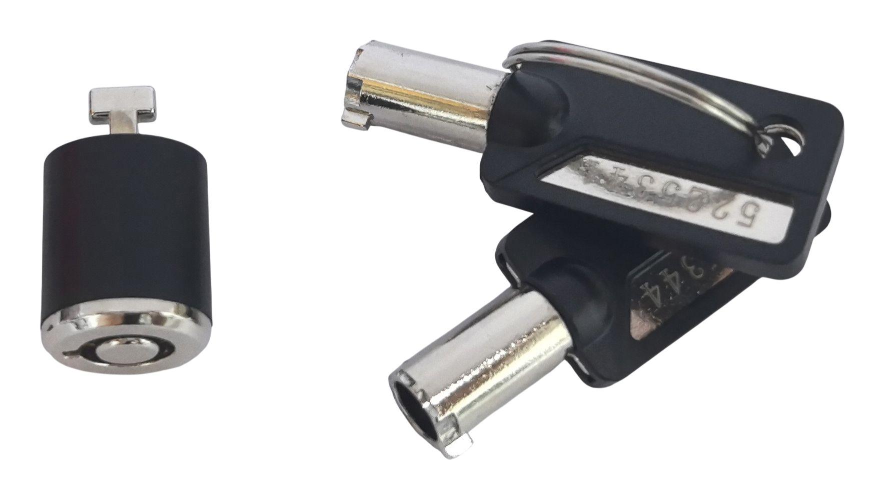 Cadeado Antirroubo para PC CONCEPTRONIC CUSTODIO03BSM (Chave Mestra - Preto)