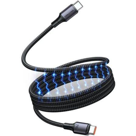 Cabo Magnético USB-C VENTION TSABG (1,5 m - USB Tipo-C macho - Preto)