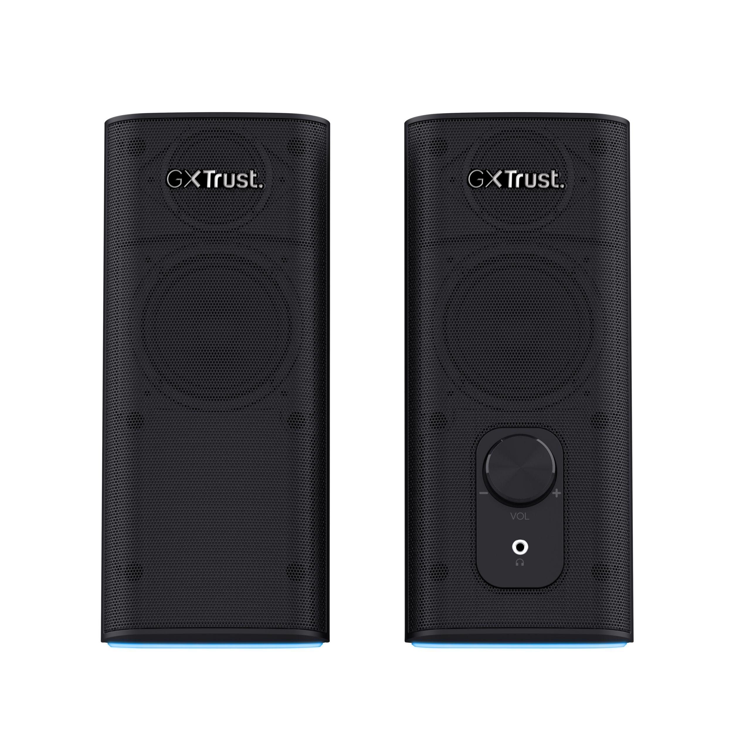 Colunas Gaming TRUST GXT 612 Cetic (Com fios e sem fios - 18 W - 2.0 canais - Preto), miniatura 2