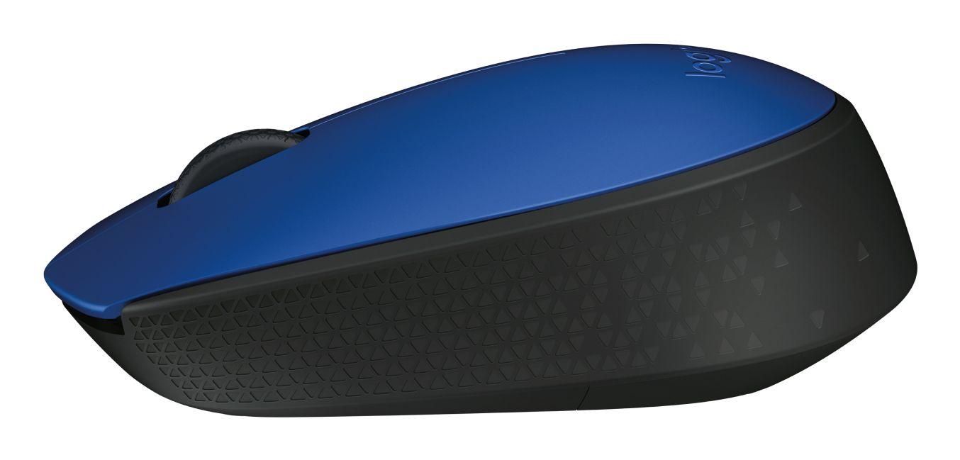 Rato LOGITECH M171 (Ambidestro - 1000 DPI - Ótico - Azul)
