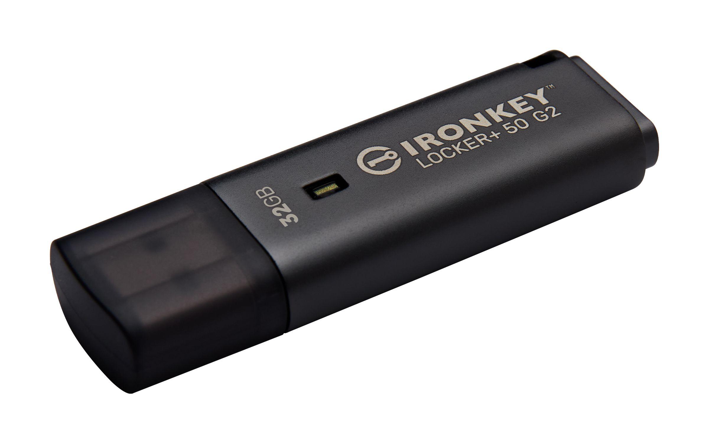 Pen USB KINGSTON IronKey Locker+ 50 G2 (Tampa - USB Type-A - 3.2 Gen 1 - Preto) — miniatura 3