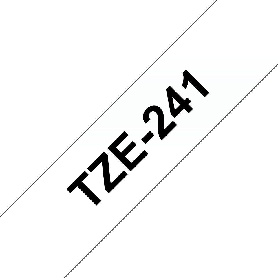 Fita de Impressão BROTHER TZe-241 (Preto sobre Branco)