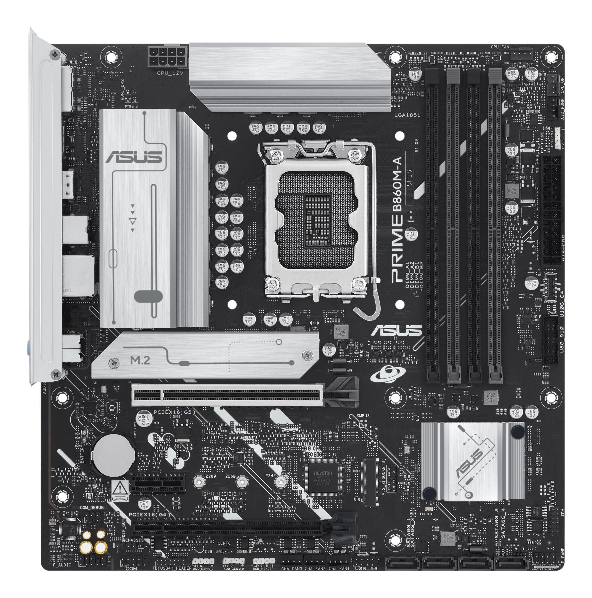 Motherboard ASUS PRIME B860M-A-CSM (LGA 1851 (Socket V1) - Intel Core Ultra - micro ATX - Multicor), miniatura 2