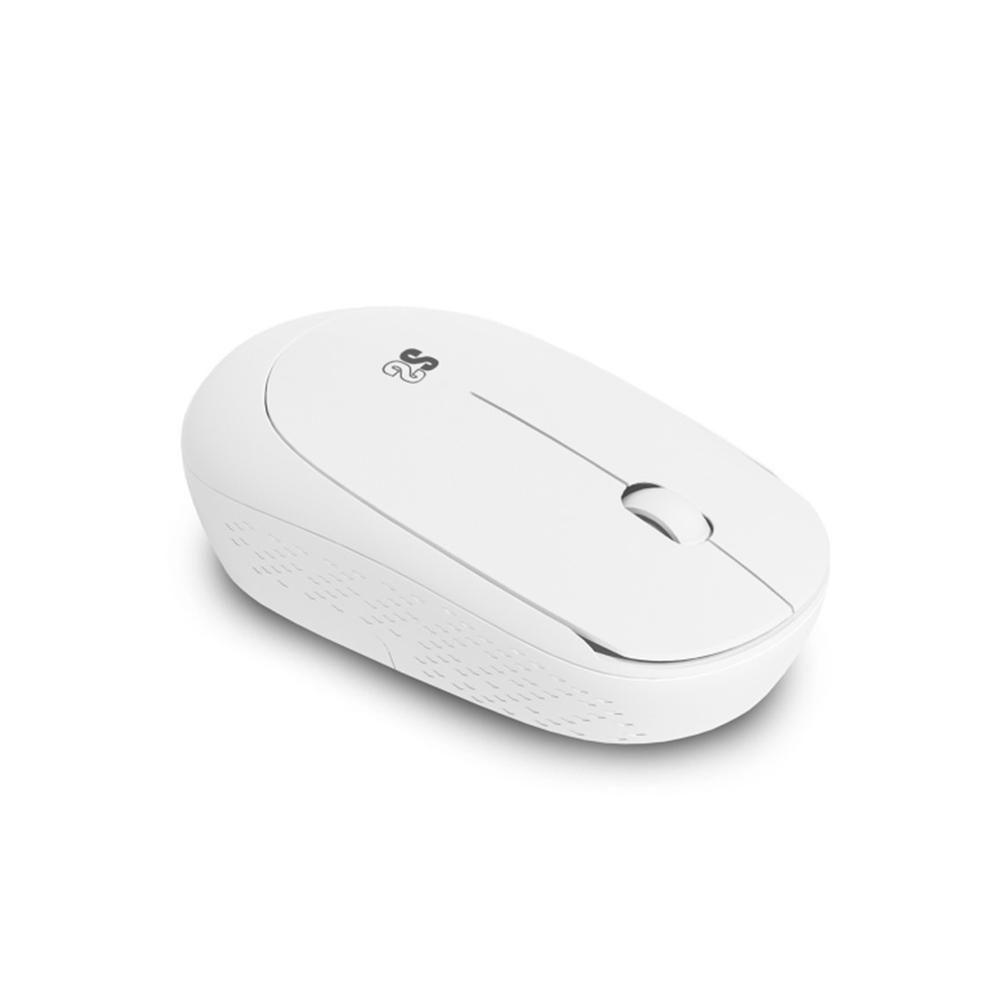 Rato SUBBLIM Business Plus Silent SUBMO-B2SW011 (Ambidestro - 1200 DPI - Ótico - Branco)