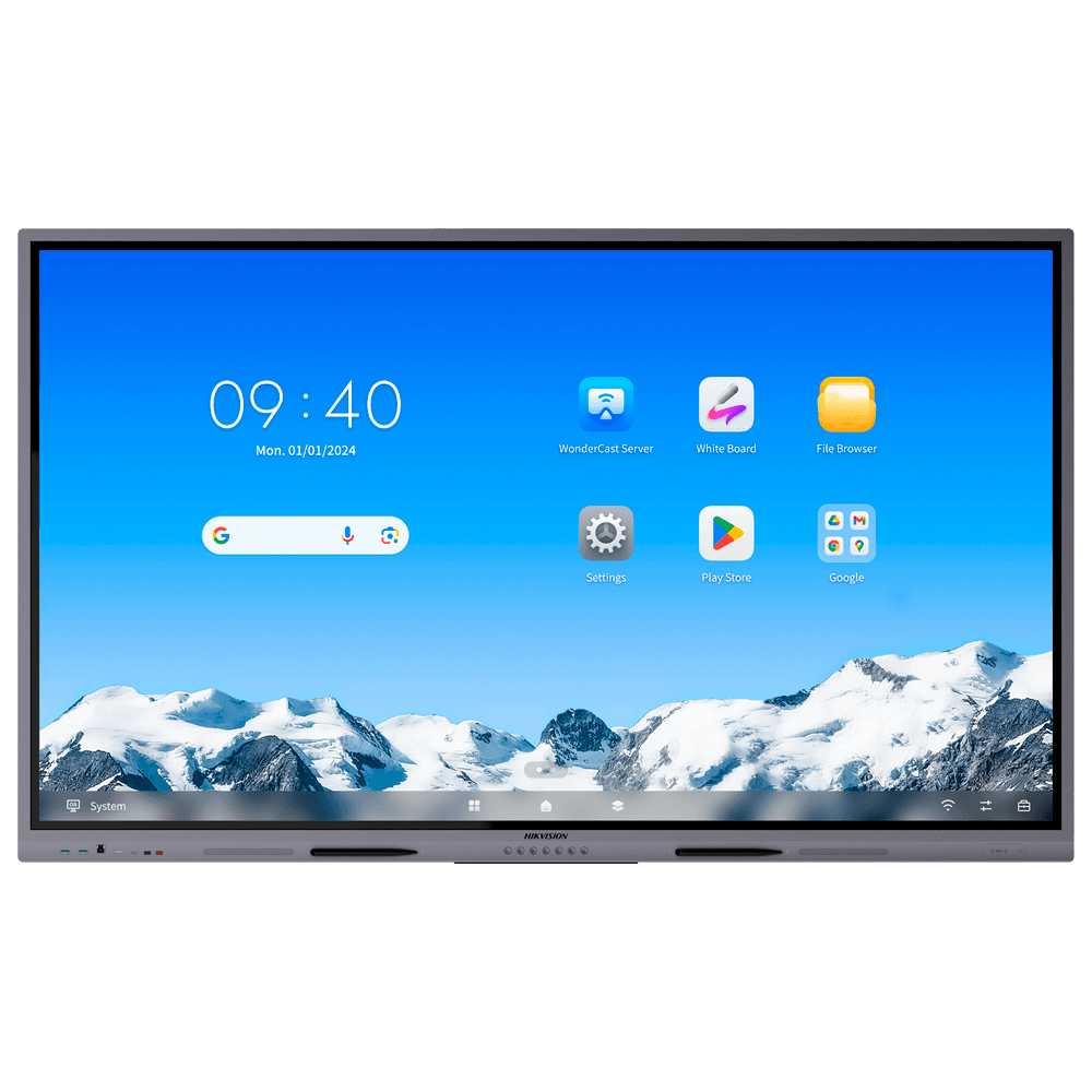 Monitor Interativo HIKVISION DS-D5C86RB/A2L (86" - 4K UHD - Cinzento)