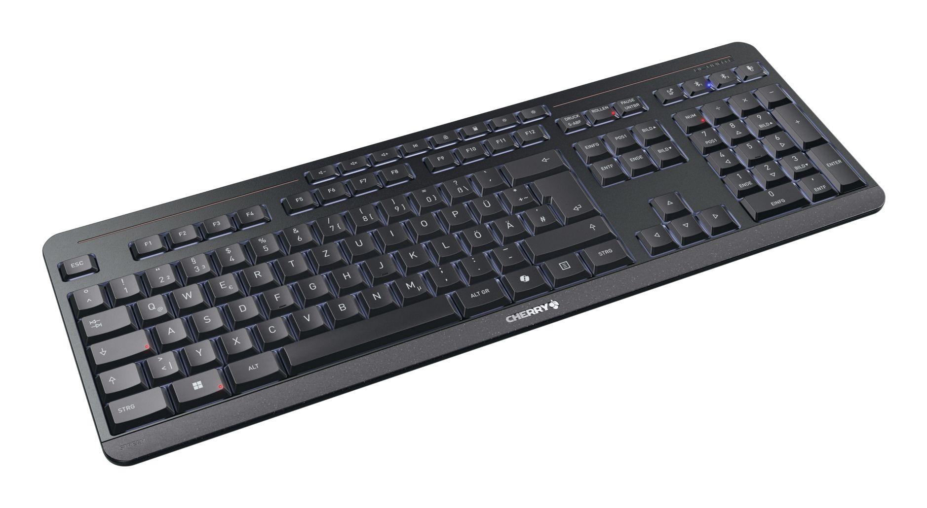 Conjunto de Teclado e Rato CHERRY STREAM DESKTOP ULTIMATE (Alemão - Teclas tesoura - Tamanho completo - Preto) — miniatura 4