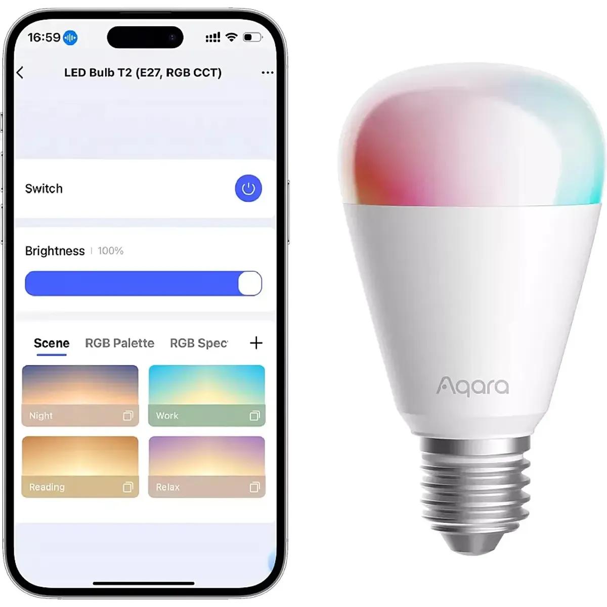 Lâmpada Inteligente LED AQARA T2 LB-L02D (1100 lm), miniatura 2