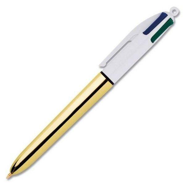 Caneta Esferográfica Retrátil BIC 4 Colours Shine (Dourado e Branco), miniatura 2