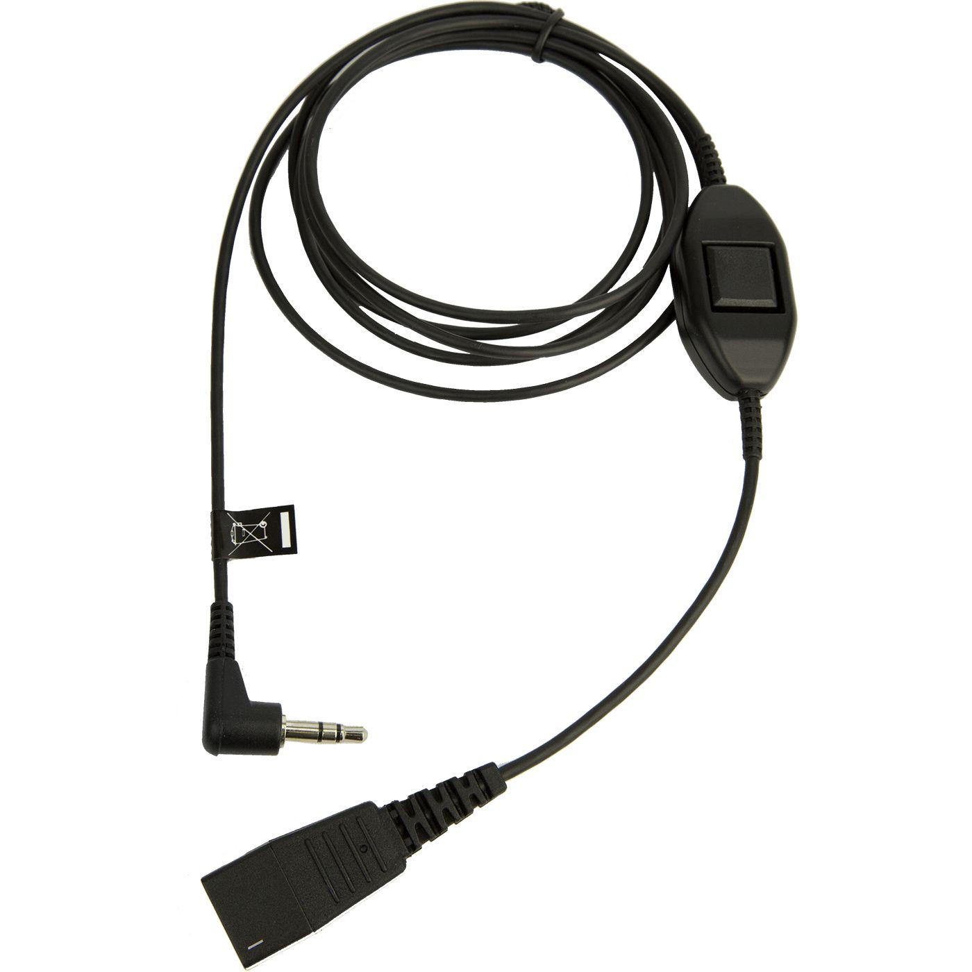 Cabo de Auscultadores JABRA 8735-019 (Jack de 3,5 mm - Preto) — imagem 1