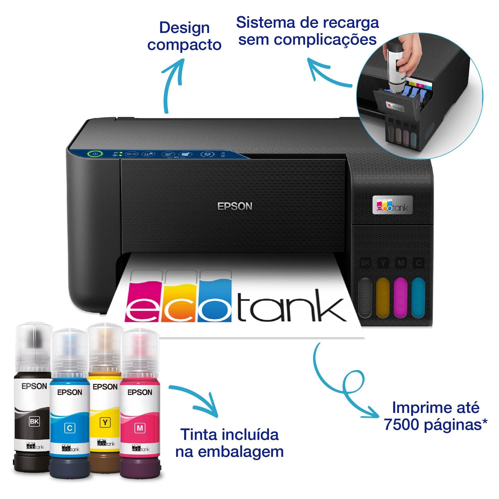 Impressora Multifunções EPSON EcoTank ET-2861 (A4 - Impressão a cores - 100 folhas - Preto) — miniatura 10