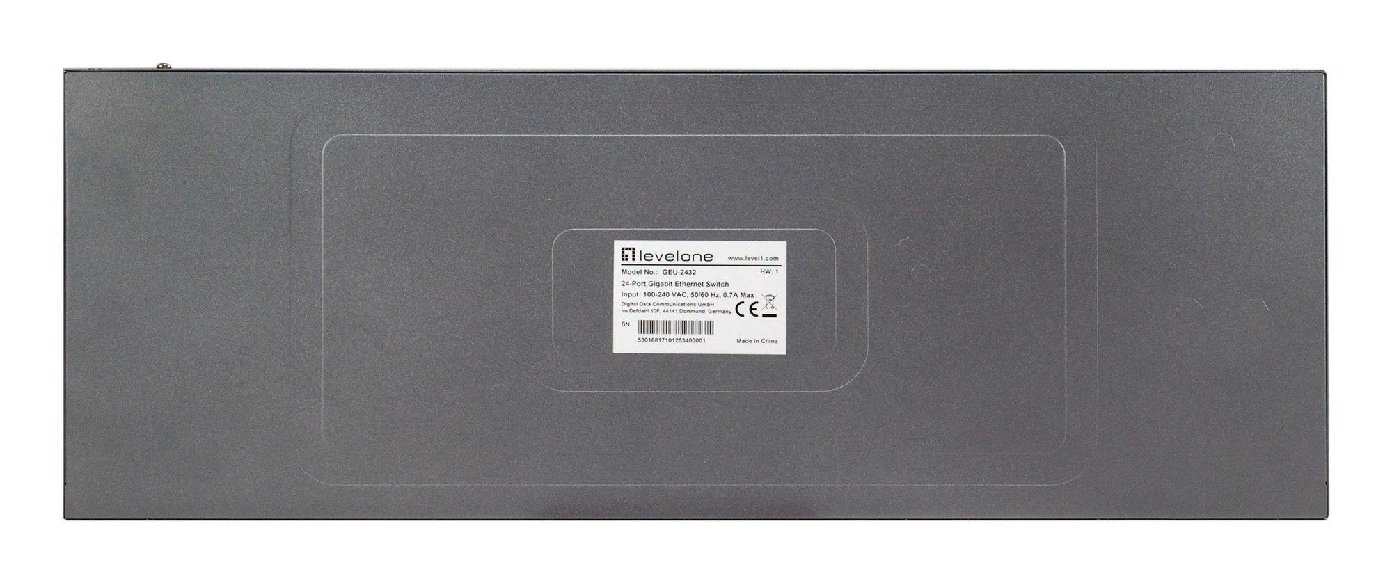 Switch LEVELONE GEU-2432 (Gigabit Ethernet - 10, 100, 1000 Mbit/s - 4,1 MB - Cinzento), miniatura 5