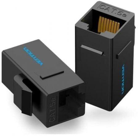 Acoplador RJ45 VENTION VDD-B07-B (RJ-45 - Cabos Cat5e, Cat6 e Cat7 - Preto)
