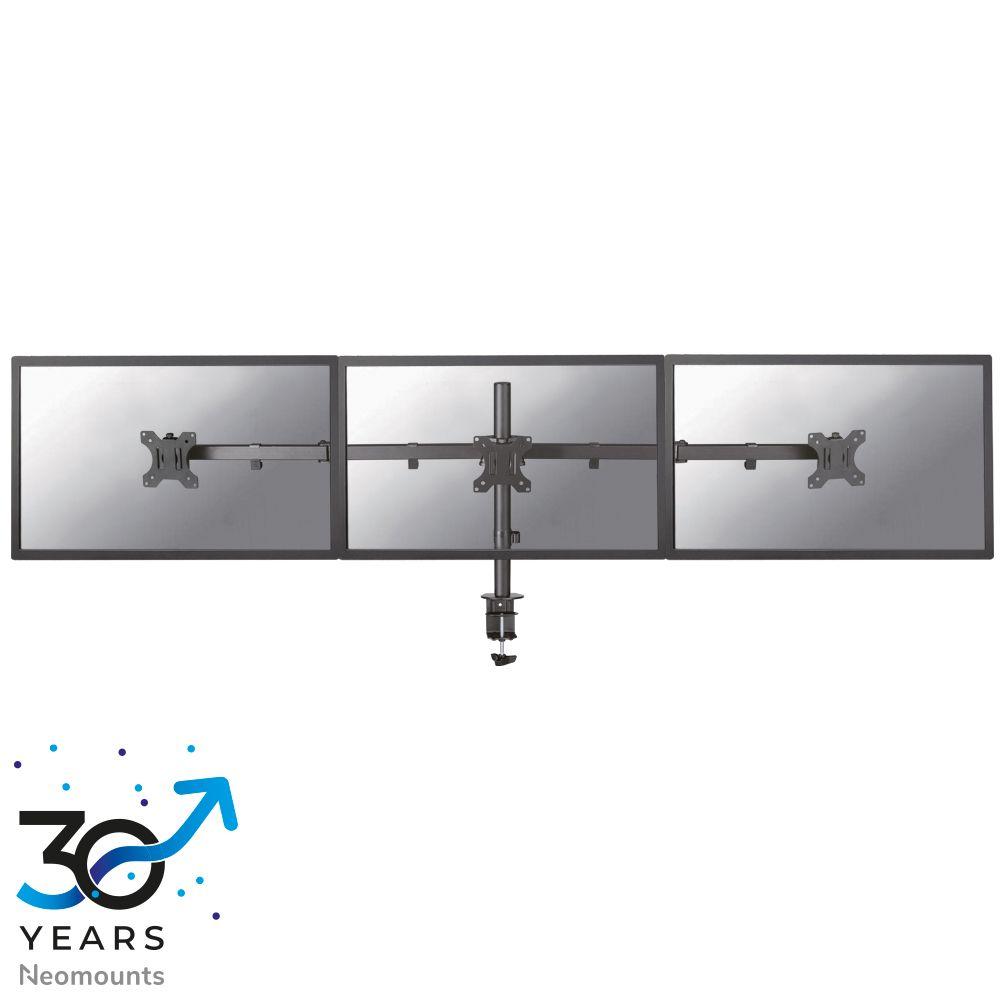 Suporte de Monitor de Secretária Triplo NEOMOUNTS FPMA-D550D3BLACK (10–27" - 3 Monitores - Preto)