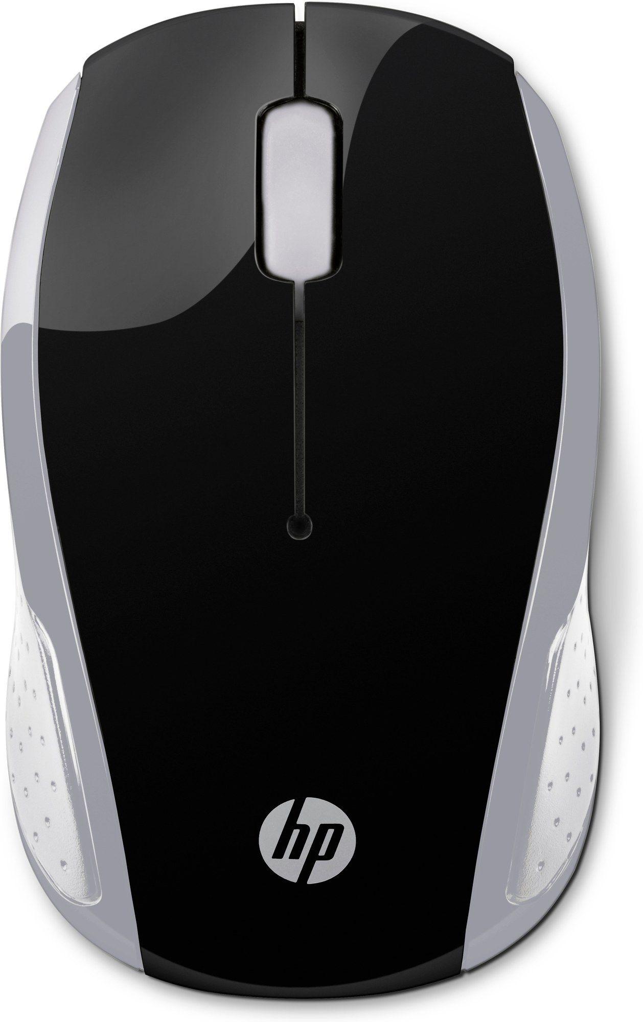 Rato HP 200 (Ambidestro - 1000 DPI - Ótico - Prateado)