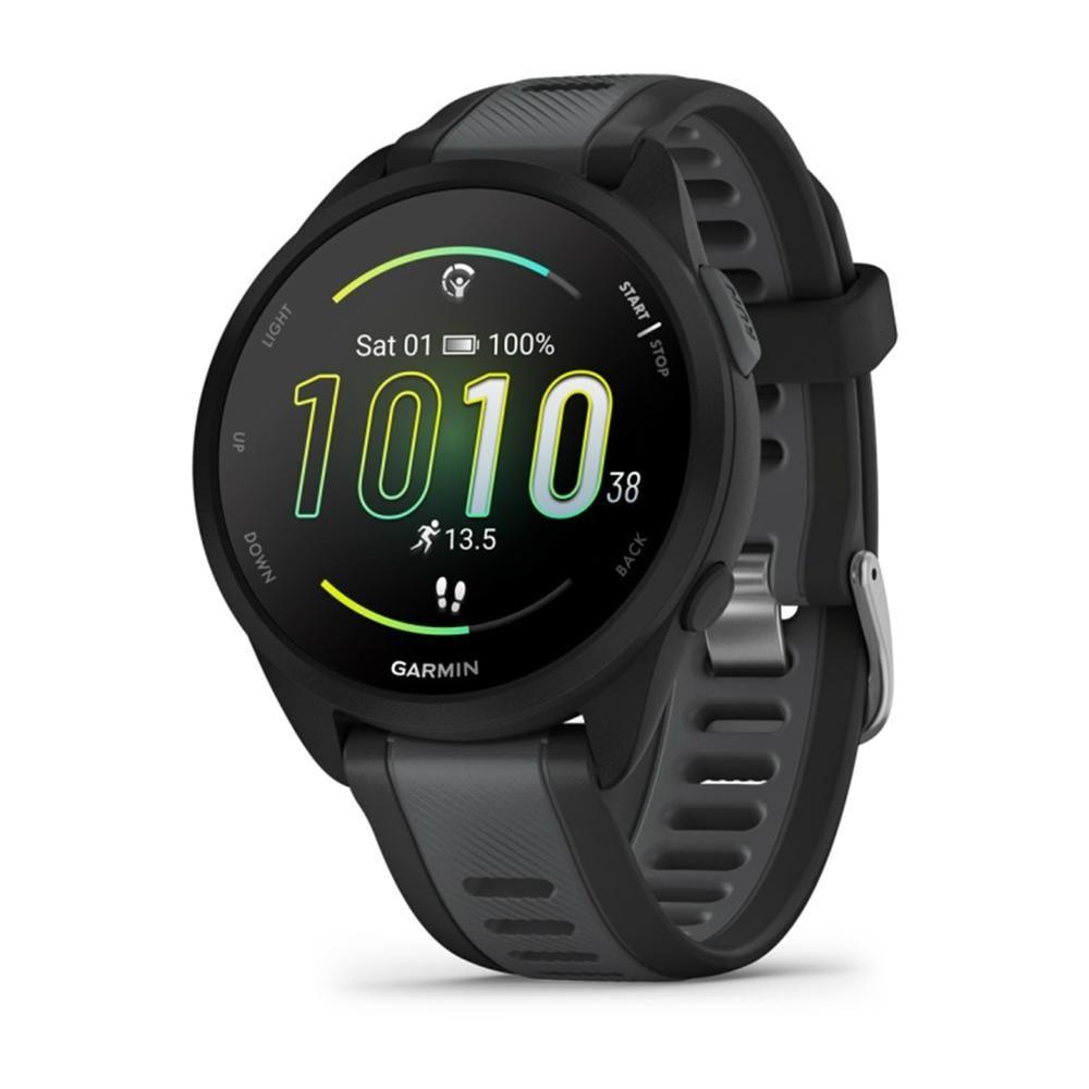 Smartwatch GARMIN Forerunner 165 Music (43 mm - AMOLED 1,2" - Preto/Cinzento)