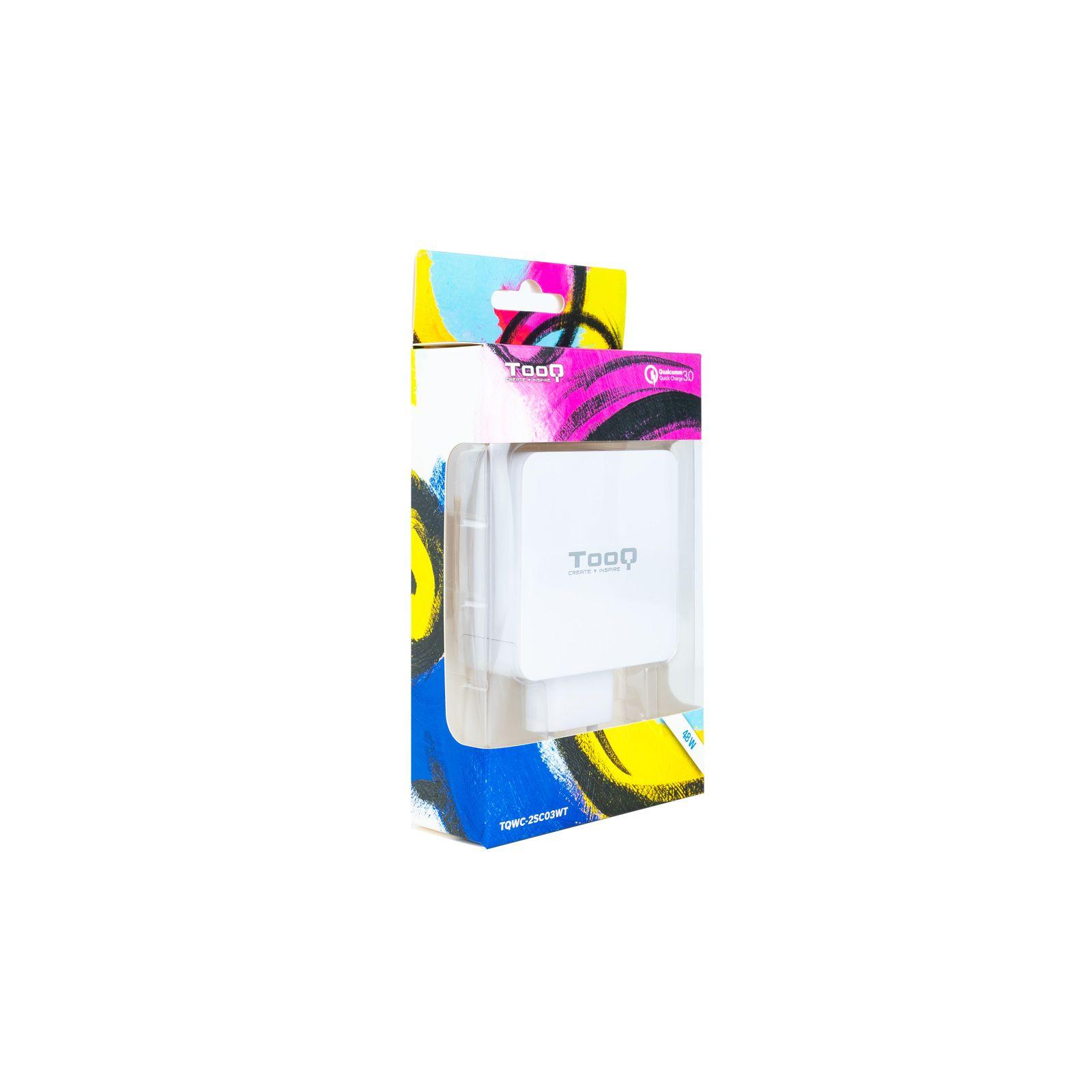 Carregador de Parede TOOQ TQWC-2SC03WT (Com Fio - Branco), miniatura 4