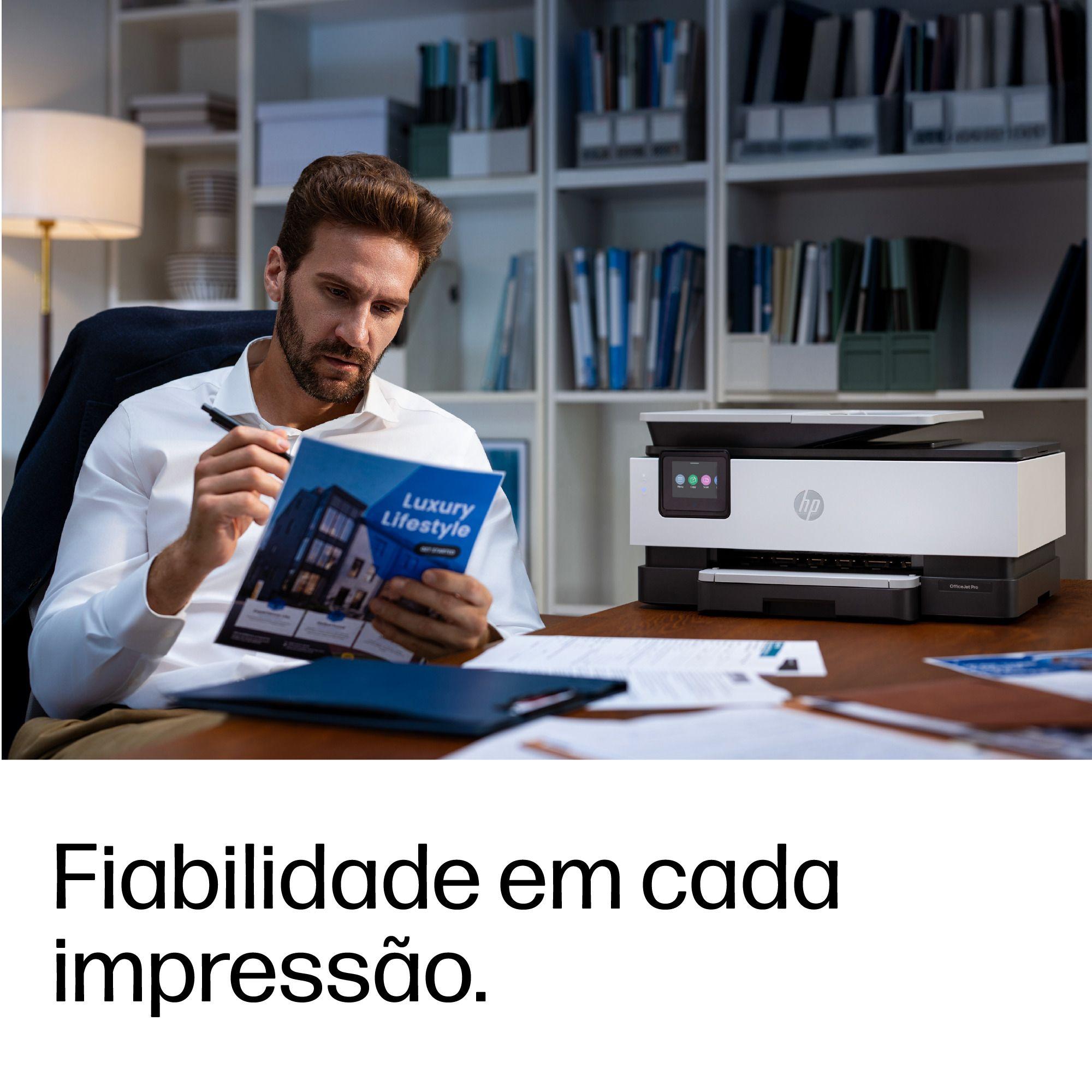 Impressora Multifunções Jato de Tinta HP OfficeJet Pro 8125e (A4 - Impressão a cores - 225 folhas - Azul) — miniatura 8