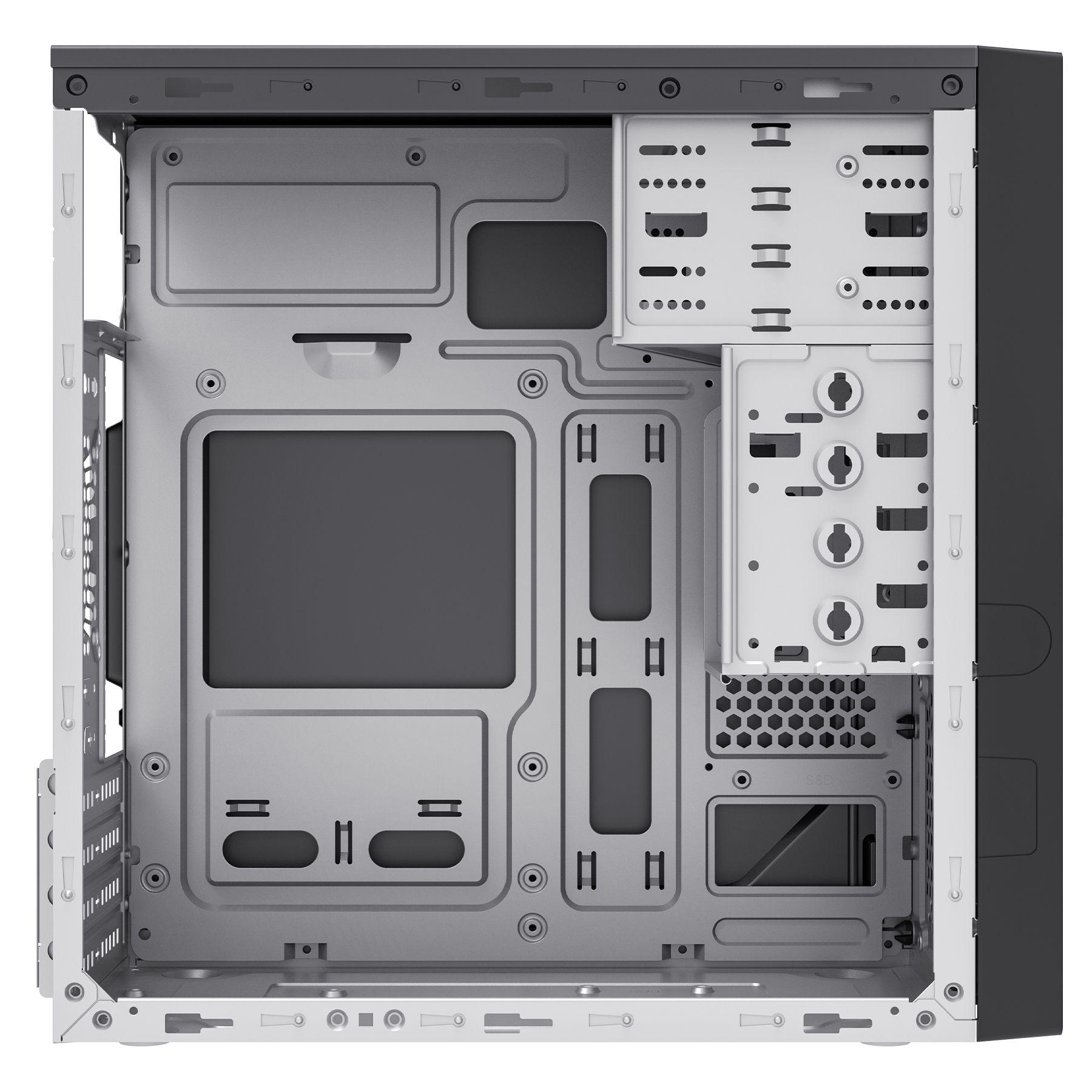 Caixa PC UNYKACH AERO C12 V2 (micro ATX - Micro Tower - 14 cm - Preto) — miniatura 4