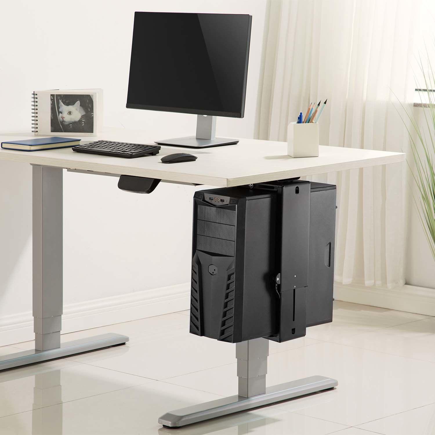Suporte para CPU Sob Secretária AISENS MPC03-201 (10 kg - Parafuso - Preto), miniatura 5
