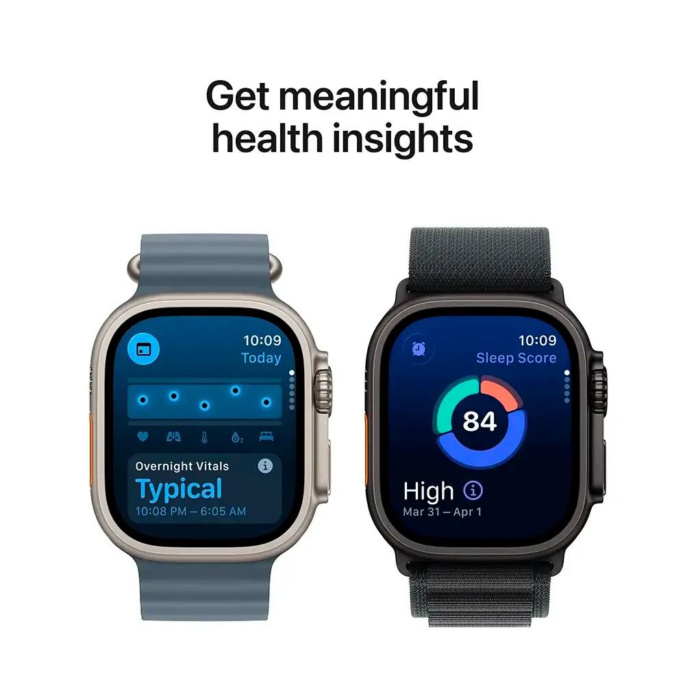 Smartwatch APPLE Watch Ultra 3 (Titânio - Titânio Natural e Azul-claro) — miniatura 5
