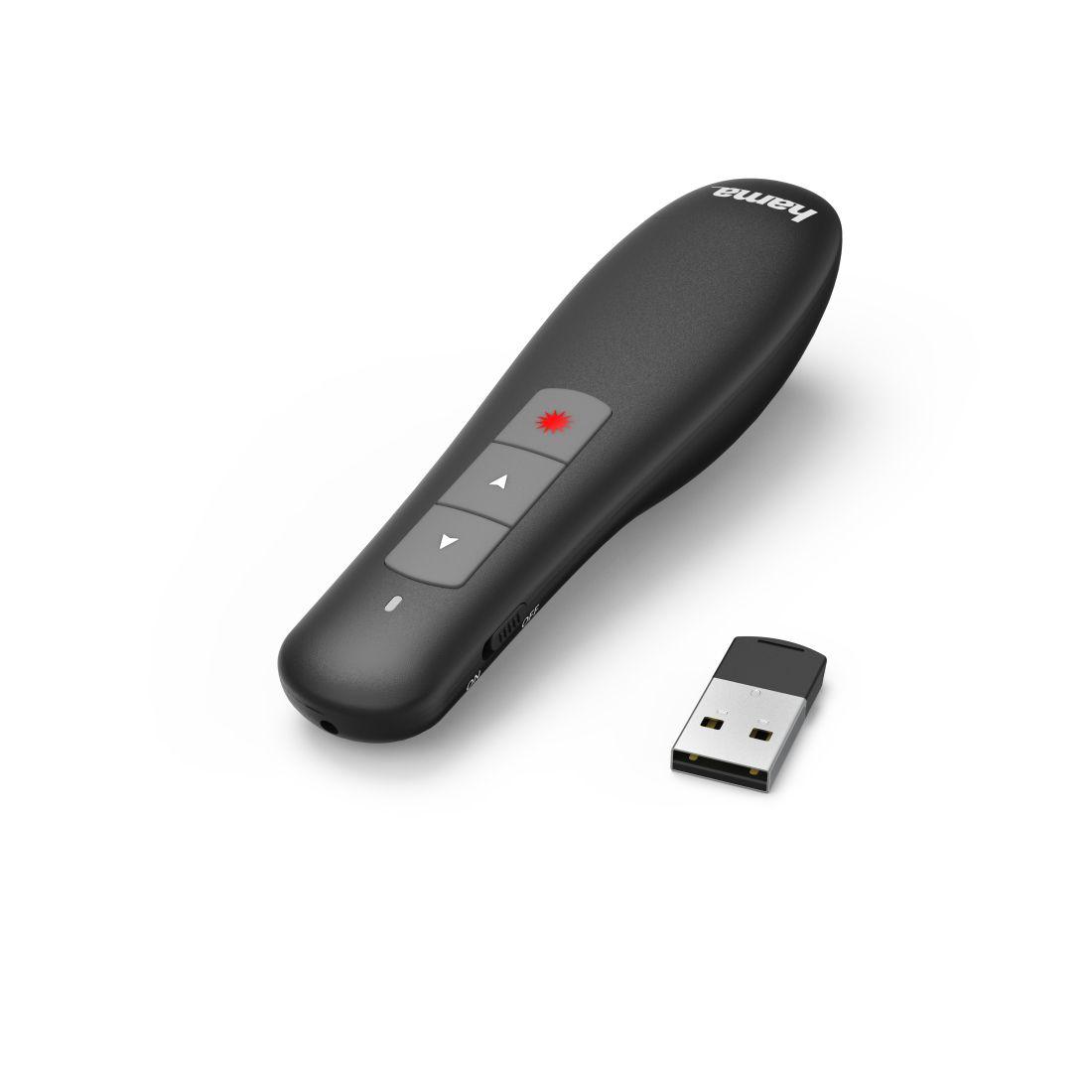 Comando de Apresentações HAMA X-Pointer (RF - USB - Preto) — miniatura 2