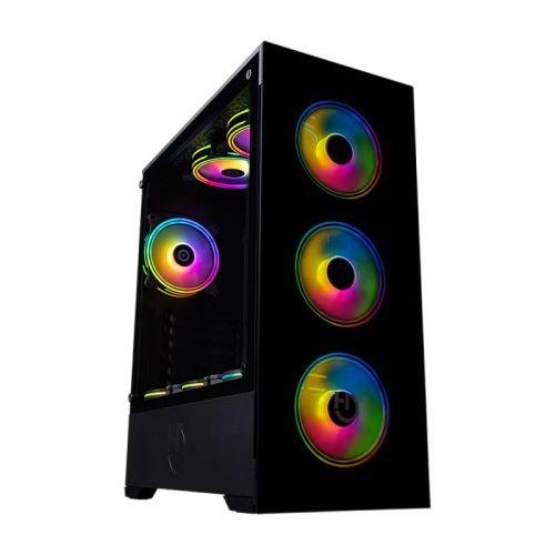 Caixa PC HIDITEC Z20 AURA (ATX, ITX, micro ATX - Midi Tower - ATX, micro-ATX, ITX - Preto)