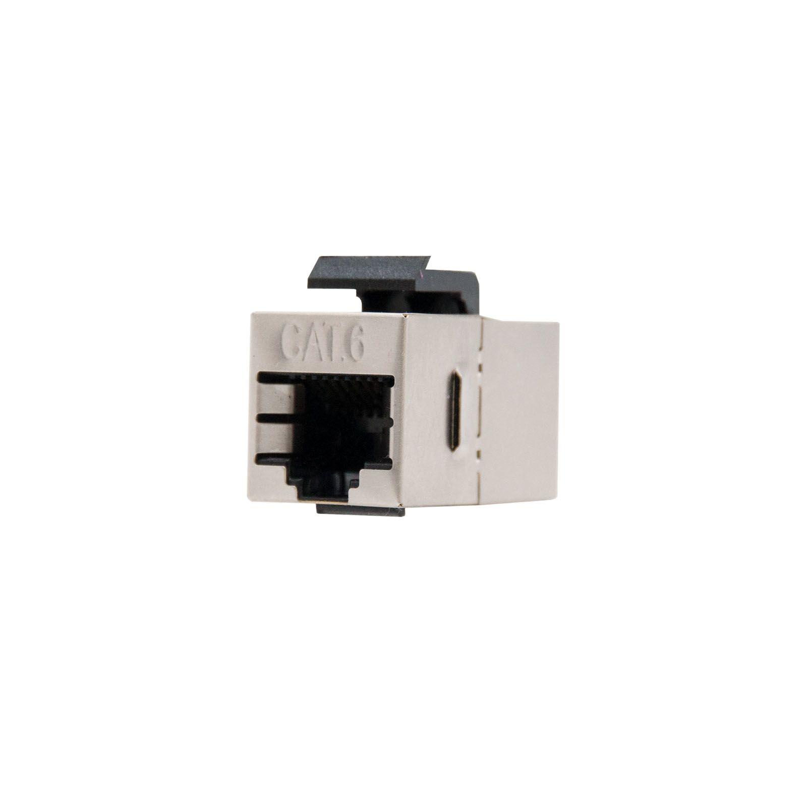 União de Rede RJ45 NANOCABLE 10.21.0503 (2 x RJ45 fêmea - Cabo RJ45 redondo - Metálico), miniatura 2