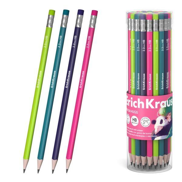 Lápis de Grafite ERICHKRAUSE Panda Hugs (Cores Sortidas)