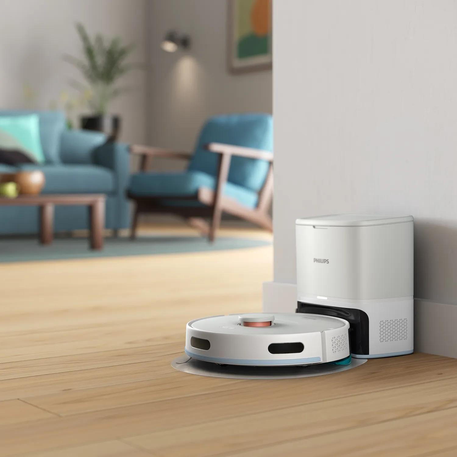 Robot Aspirador PHILIPS XU2100/25 (6000 Pa - Laser Distance Sensor - 0,38 l - Preto), miniatura 2