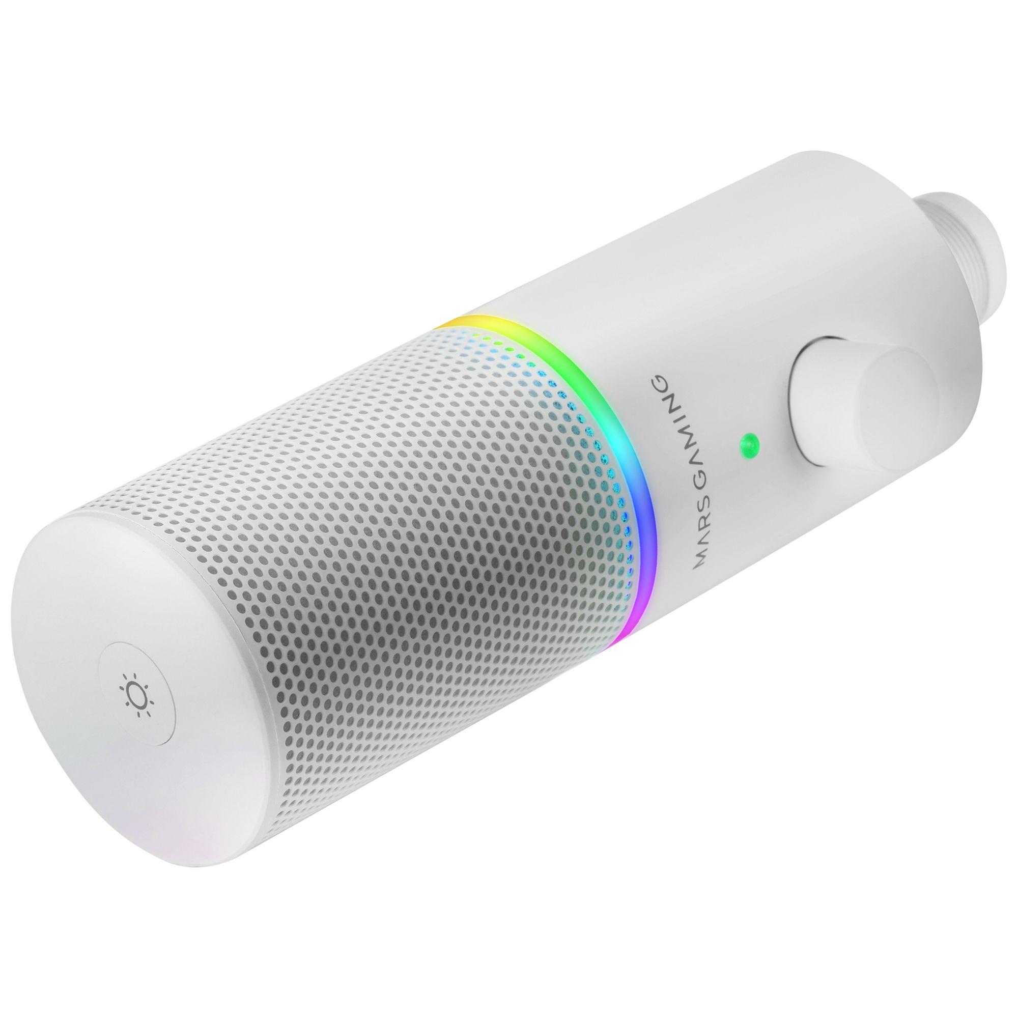 Microfone de Estúdio MARS GAMING MMIC-XTW (Com fios - USB/3.5 mm - Windows e macOS - Branco), miniatura 4