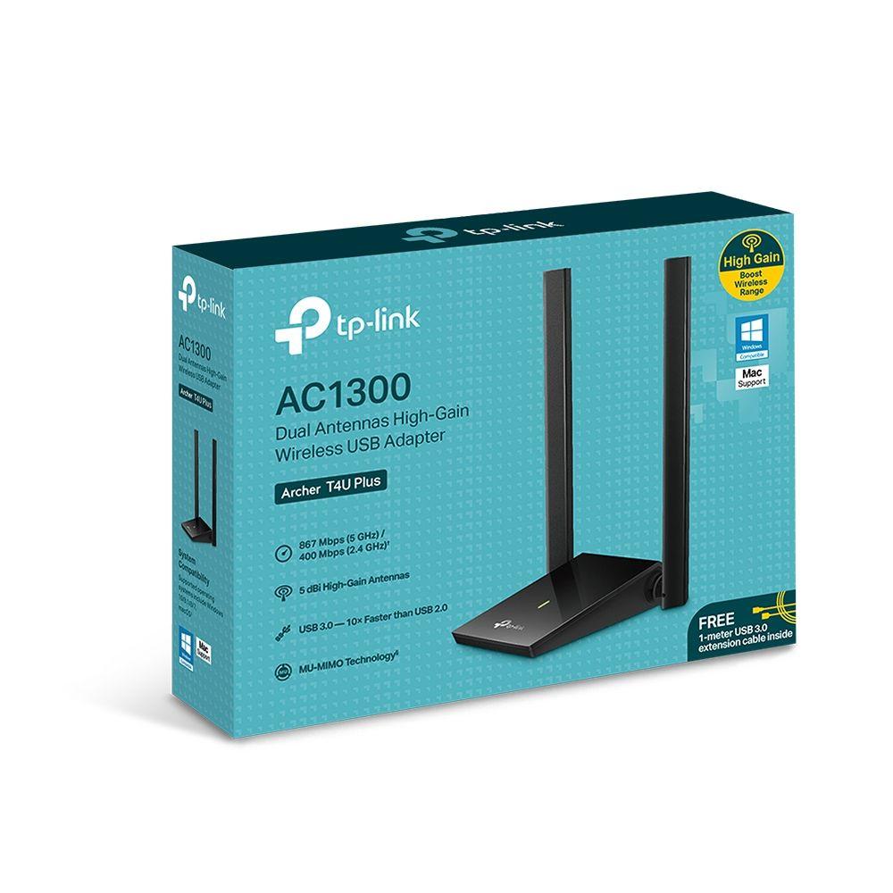 Adaptador USB Wi-Fi TP-LINK Archer T4U Plus (Wi-Fi 5 - 867 Mbit/s - Dual-band - Preto) — miniatura 7