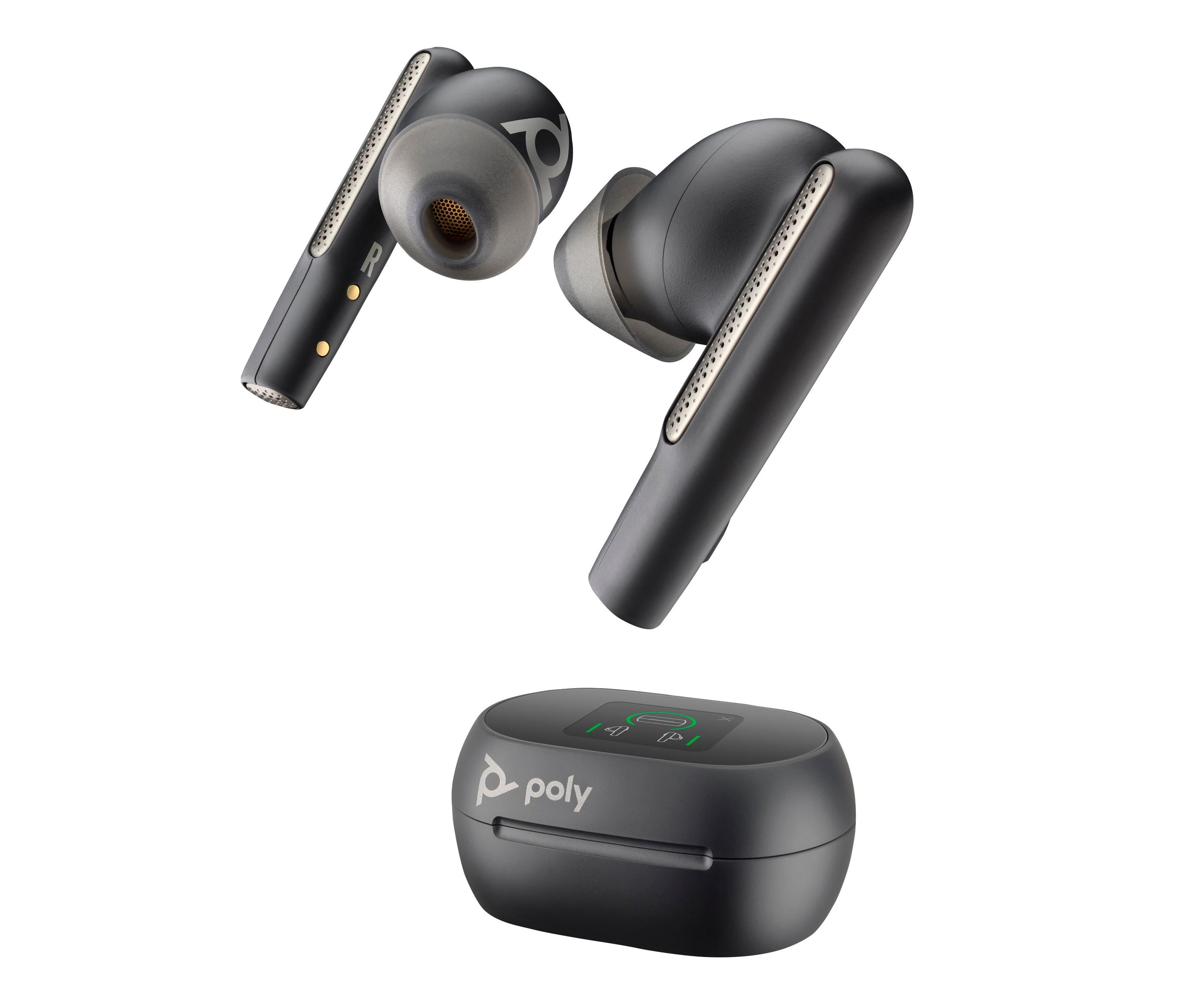 Auscultadores POLY Voyager Free 60+ UC M (Binaural - Sem fios - Intra-aural - Preto Carbono)