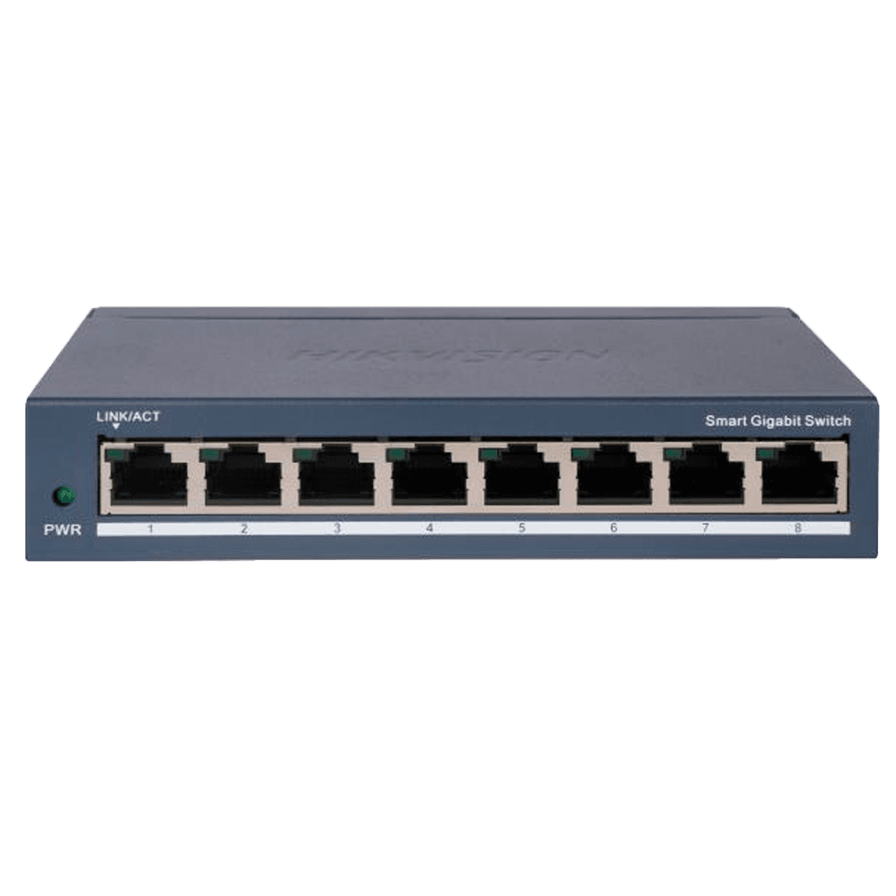 Switch Gerível HIKVISION DS-3E1508-EIV2 (RJ45 - 10/100/1000 Mbps - Sem saída PoE)