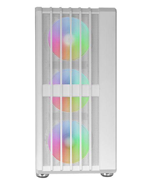 Caixa PC MARS GAMING MC-VAULT (ATX, micro ATX, Mini-ITX - Midi Tower - ATX, micro-ATX, Mini-ITX - Branco)