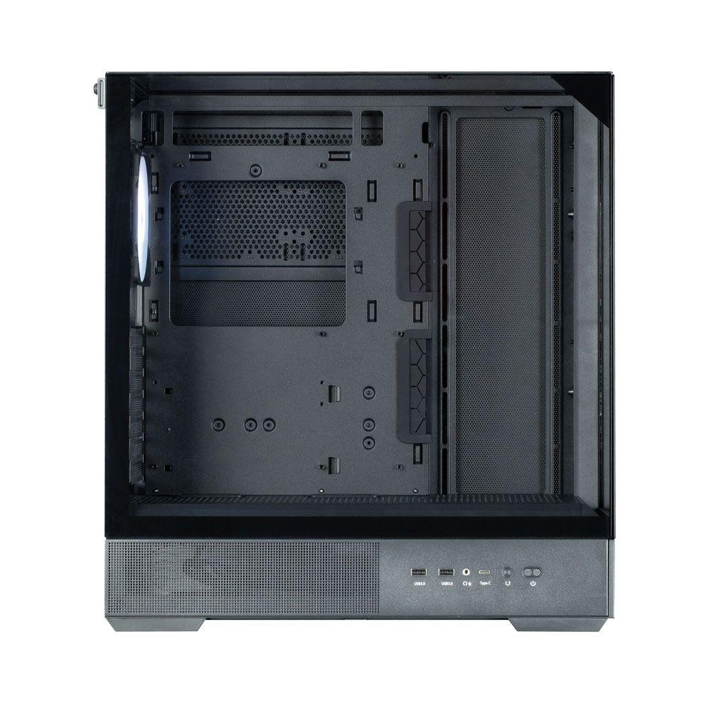 Caixa ATX ZALMAN P40 Prism (ATX, Micro ATX, Mini-ITX - Midi Tower - Plástico, aço, vidro temperado - Preto) — miniatura 7
