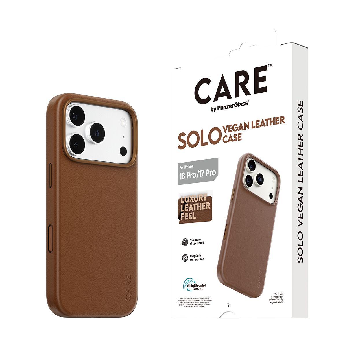 Capa PANZERGLASS CARE em Pele Vegan MagSafe (Castanho) — miniatura 6