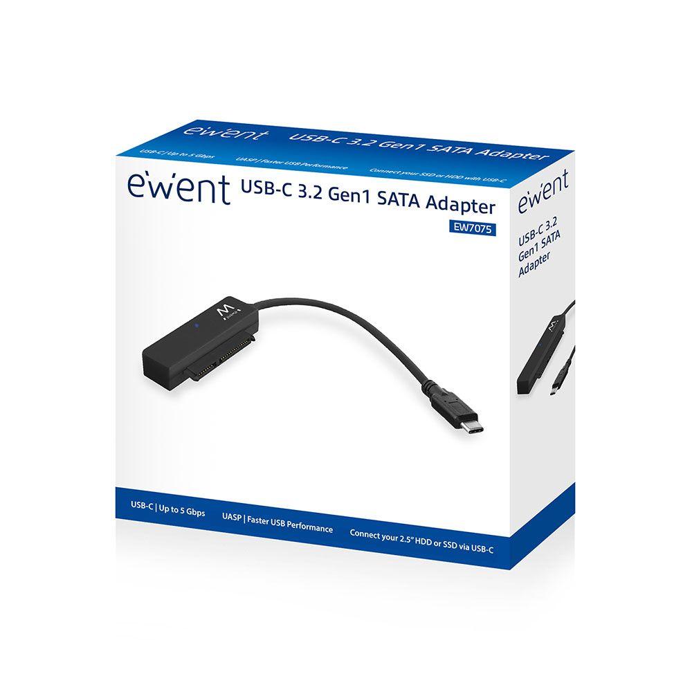 Adaptador EWENT EW7075 (20 cm - USB 3.1 Gen 1 Type-C - 2,5 polegadas - Preto), miniatura 4