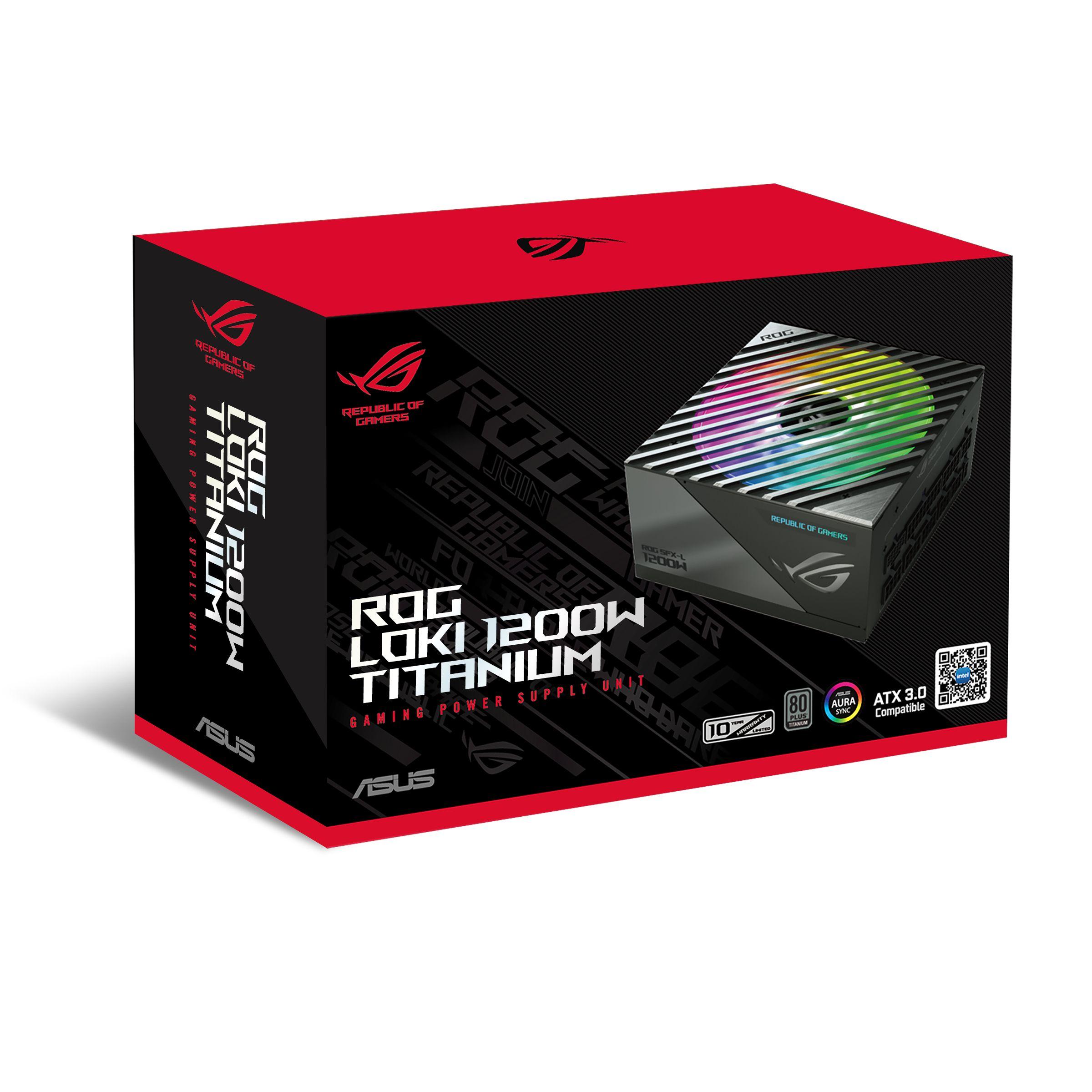 Fonte de Alimentação ASUS ROG Loki 1200T SFX-L Gaming (SFX-L - 1200 W - 80 Plus Platinum - Preto e Prateado), miniatura 12