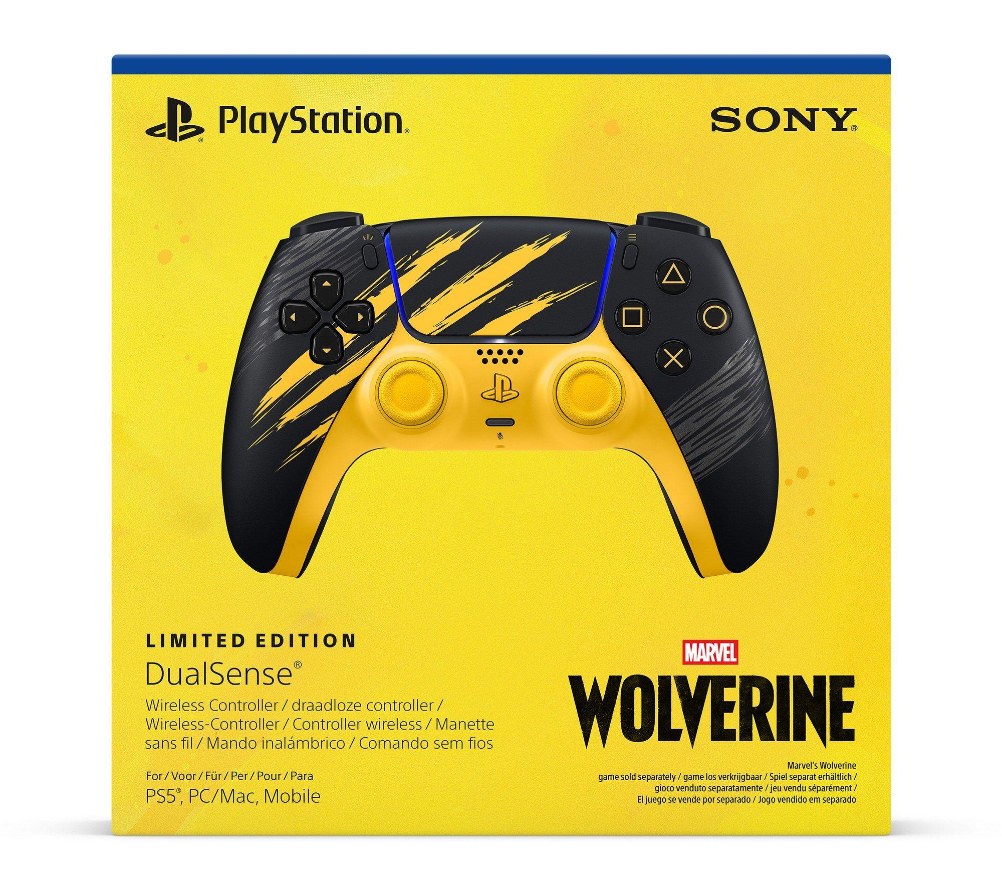 Comando SONY DualSense Marvel's Wolverine (Bluetooth/USB - Com fios e sem fios - Preto/Amarelo) — miniatura 6