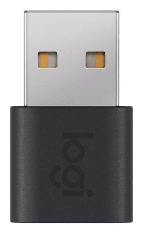 Adaptador USB LOGITECH 956-000169 (USB 2.0 - USB-A Macho para USB-C Fêmea - Grafite) — miniatura 3