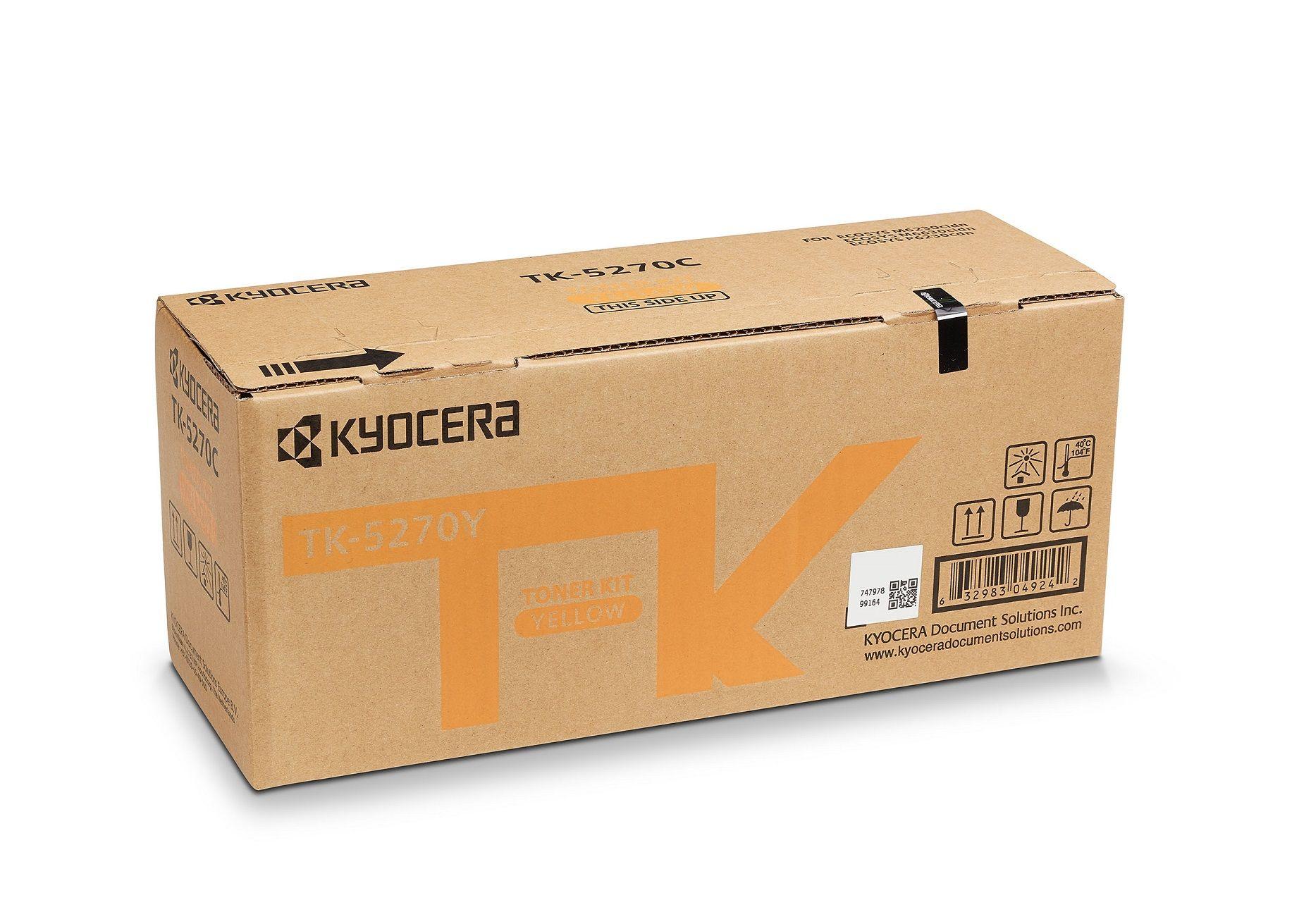 Toner KYOCERA TK-5270Y (6000 páginas - Amarelo)
