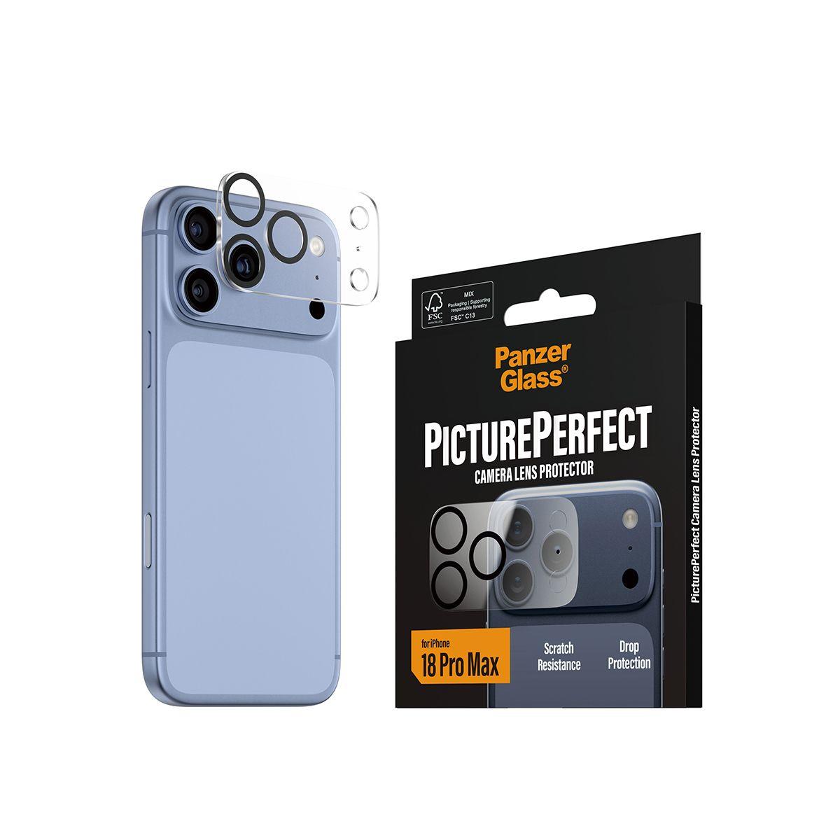 Protetor de Lentes de Câmara PANZERGLASS PicturePerfect para iPhone 18 Pro Max (Apple iPhone 18 Pro Max - Silicone - Transparente), miniatura 6