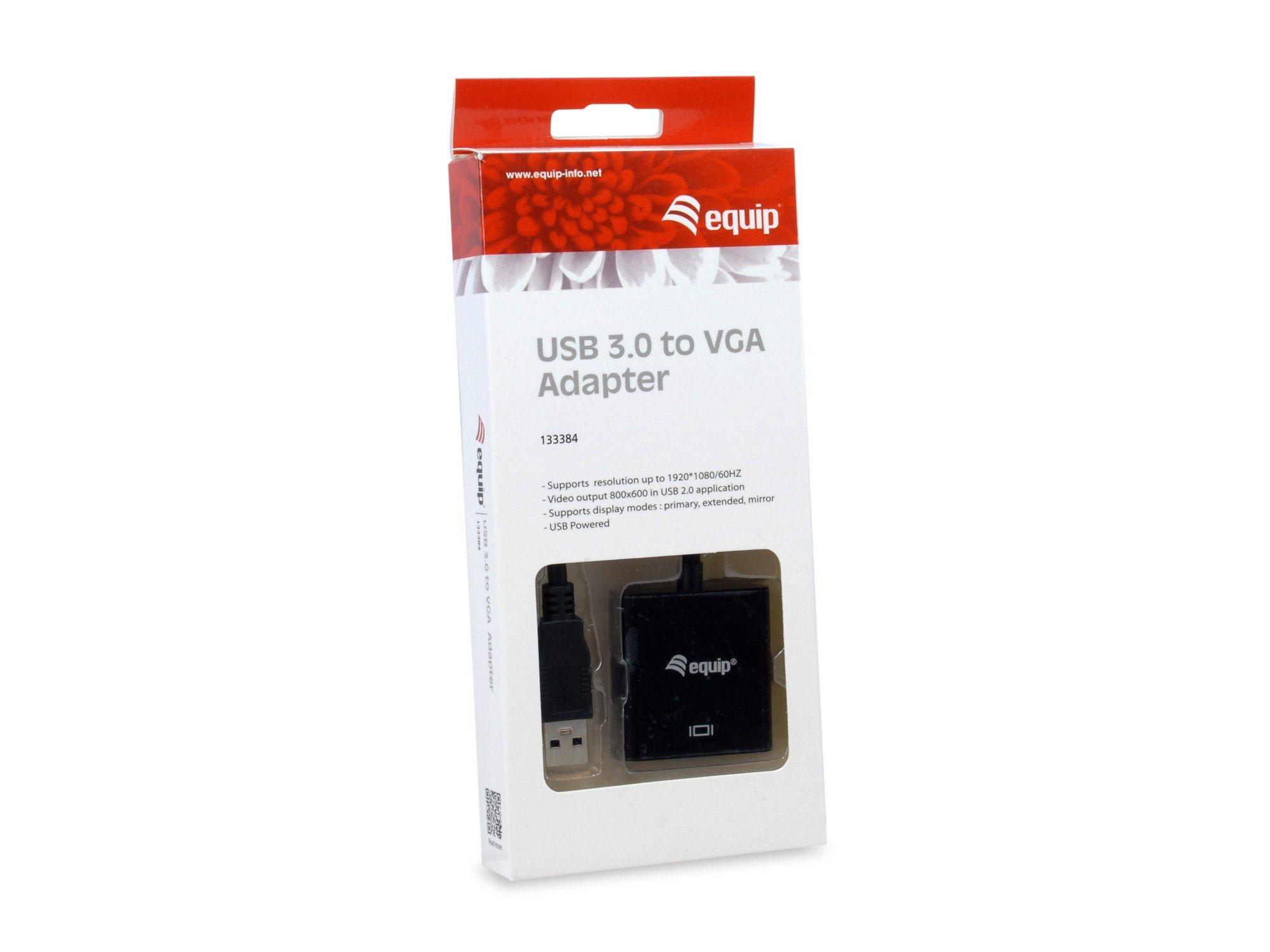 Adaptador USB para VGA EQUIP 133384 (0,25 m - Preto) — miniatura 4