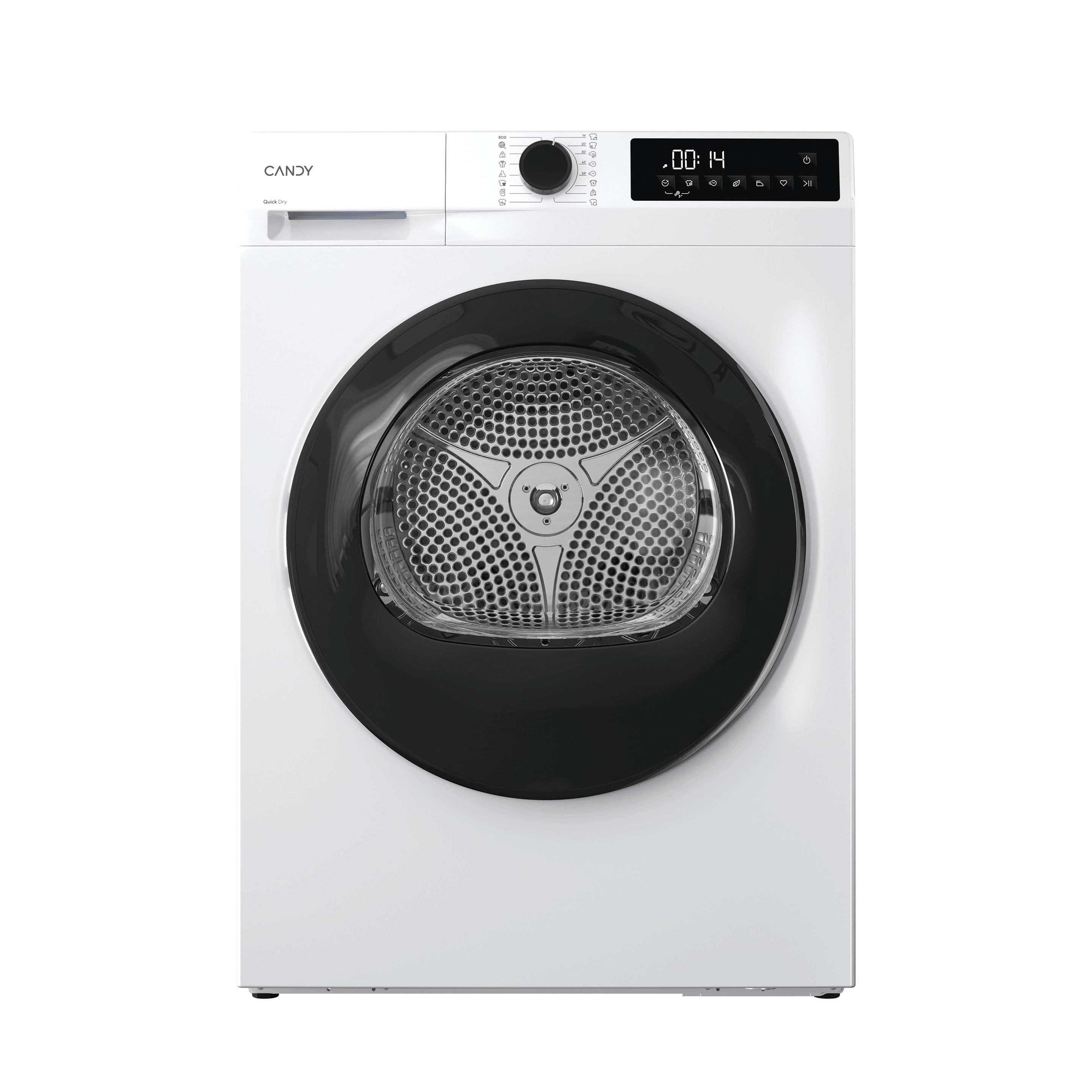 Máquina de Secar Roupa Independente CANDY GD9N2BS (9 kg - Bomba de calor - Esquerdo - Branco)