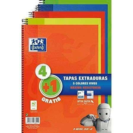 Caderno Espiral OXFORD Classic Write & Erase Pack 5 (Cores Sortidas)