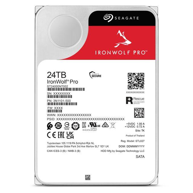 Disco Rígido NAS SEAGATE IronWolf Pro ST24000NT002 (24 TB - 3,5" - SATA), miniatura 4