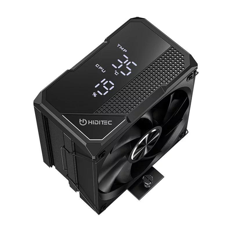 Cooler CPU HIDITEC DC20 PRO PWM (12 cm - 4-pin - Altura 15,7 cm - Preto)