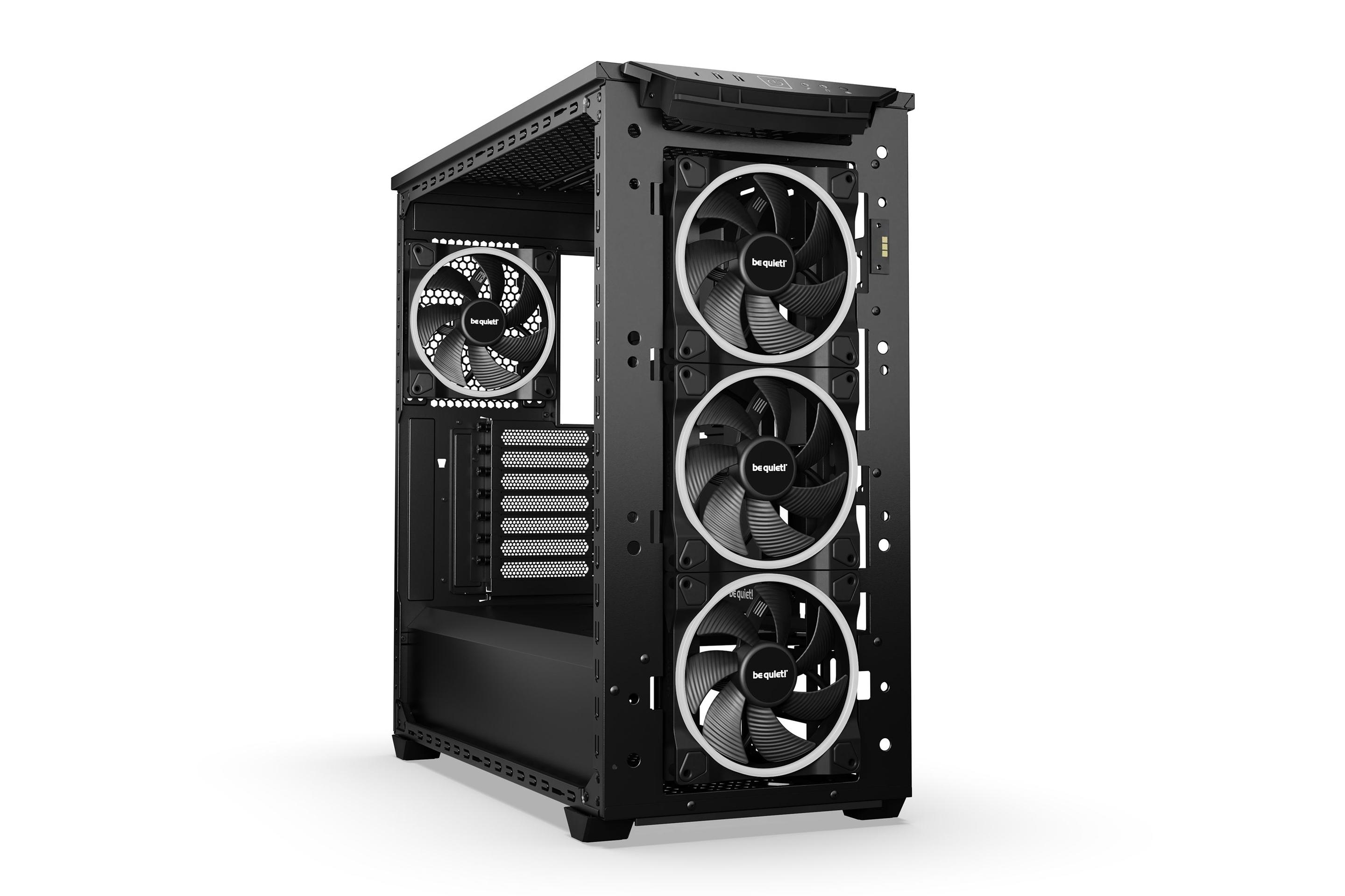 Caixa PC BE QUIET! Shadow Base 800 FX (Midi Tower - EATX, Mini-ITX, ATX, micro-ATX - 18 cm - Preto) — miniatura 3