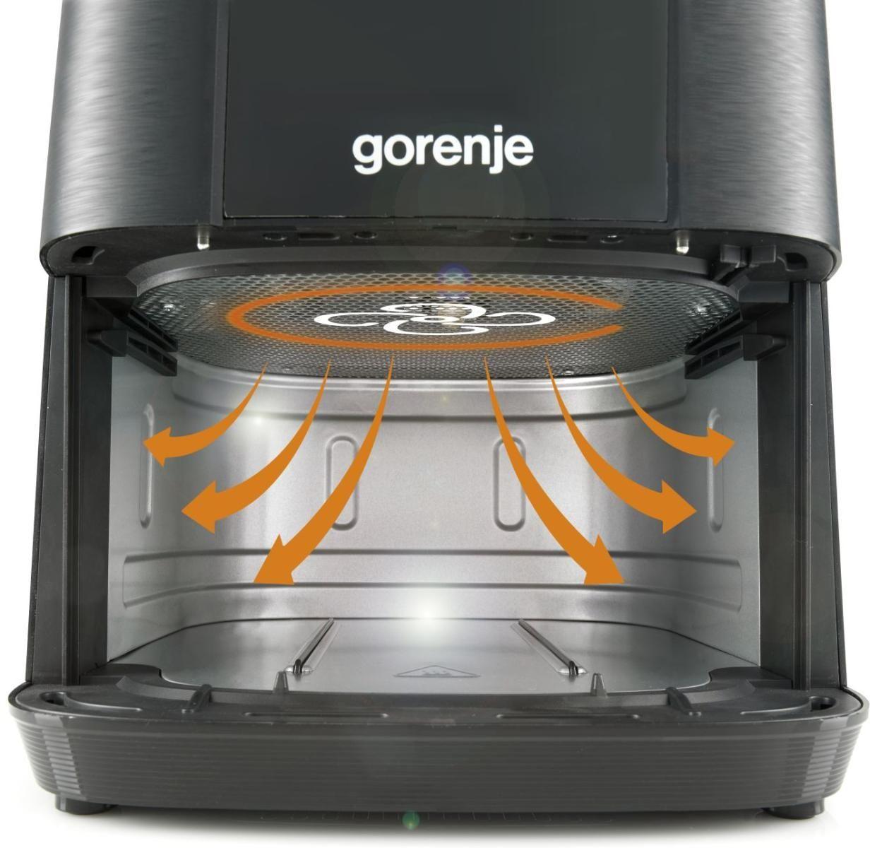 Fritadeira a Ar Quente Independente GORENJE AF1350DWB (1350 W - 200 °C - 80 °C - Preto), miniatura 9
