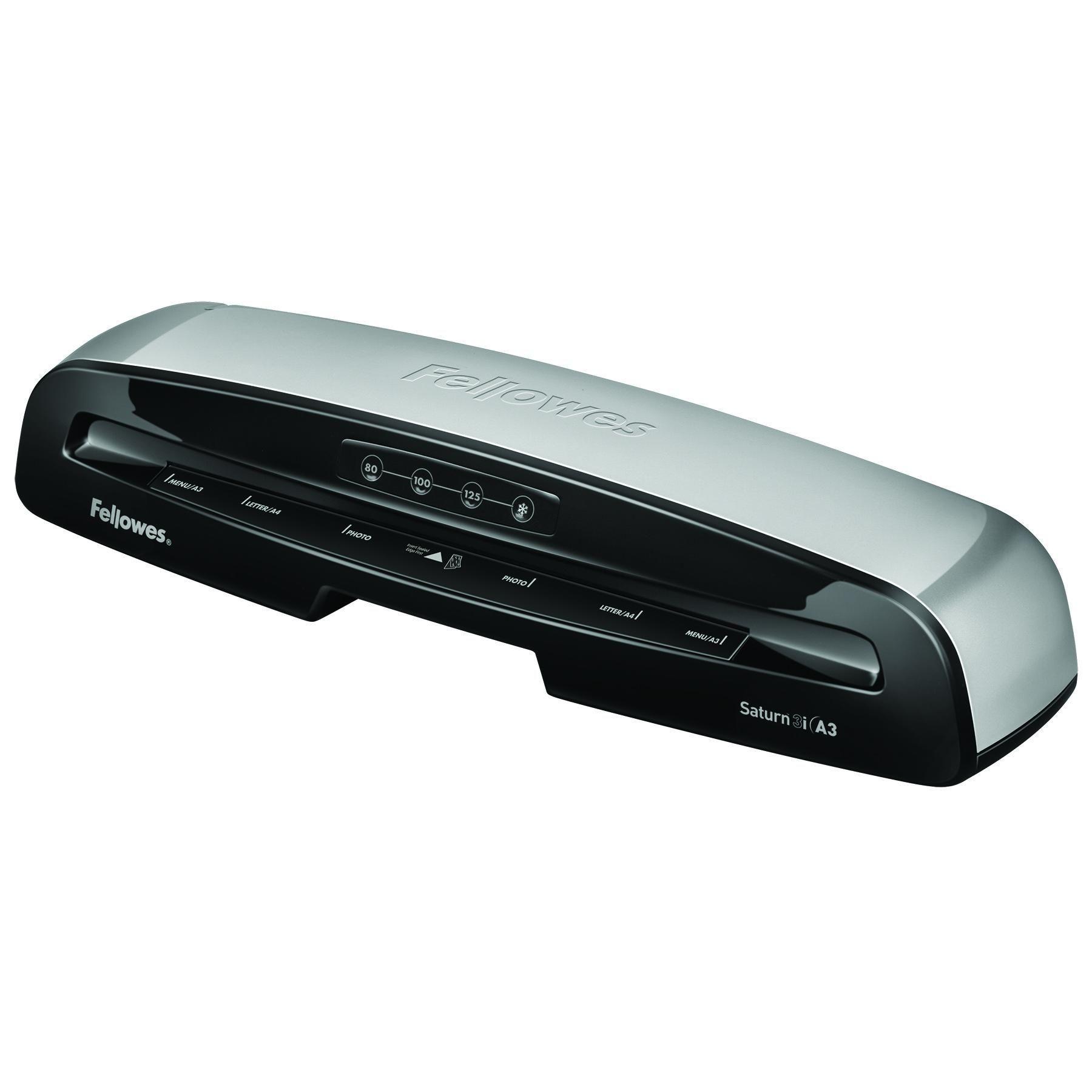 Plastificadora FELLOWES Saturn 3i A3 (125 mícrones - Preto e Prateado) — miniatura 2